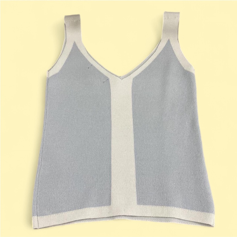 Forever 21 Blue and White Tank Top